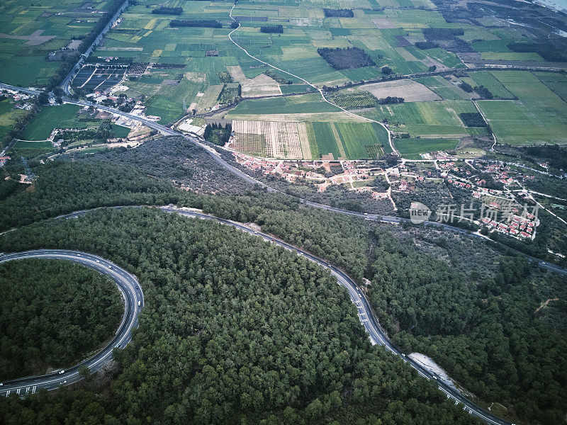 山间蜿蜒的道路，Muğla