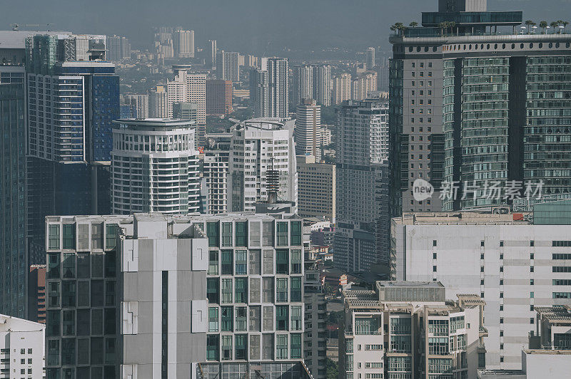 白天的吉隆坡城市景观