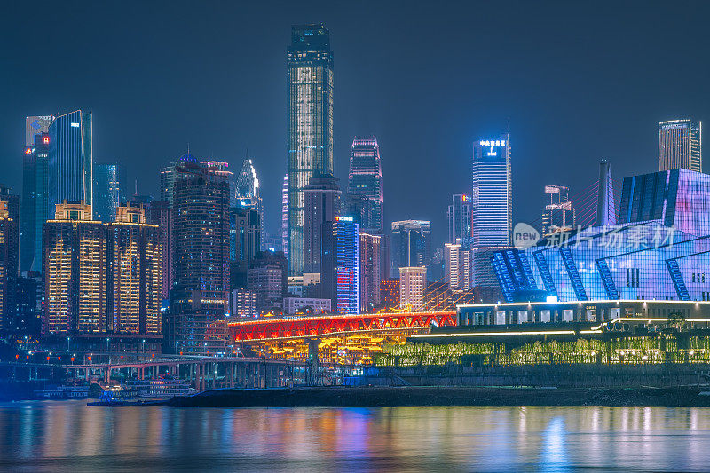 重庆河滨夜景