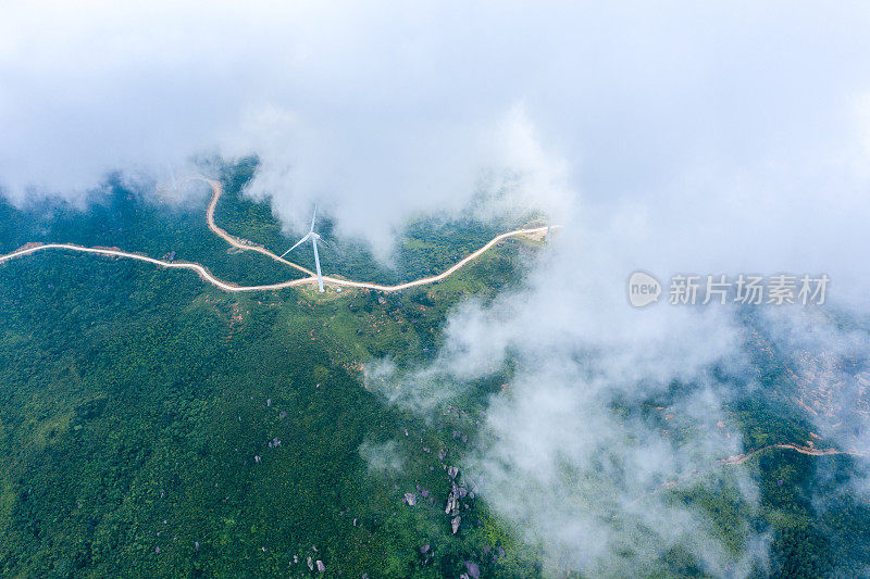 云海的航空摄影