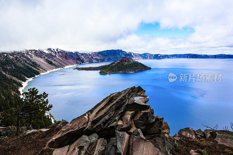 火山口湖,俄勒冈州