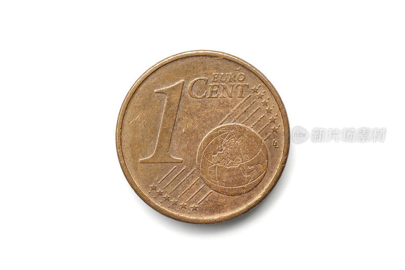 一个eurocent硬币