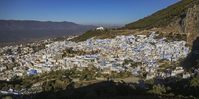 全景的Chefchaouen