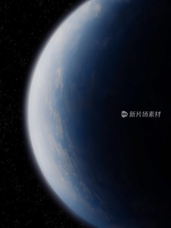 从轨道上看地球的美丽景色。我们星球的卫星图像。