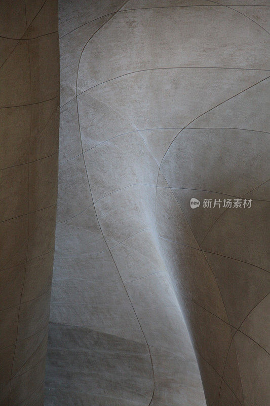 灰色混凝土砌块背景几何形状线条水泥墙面纹理