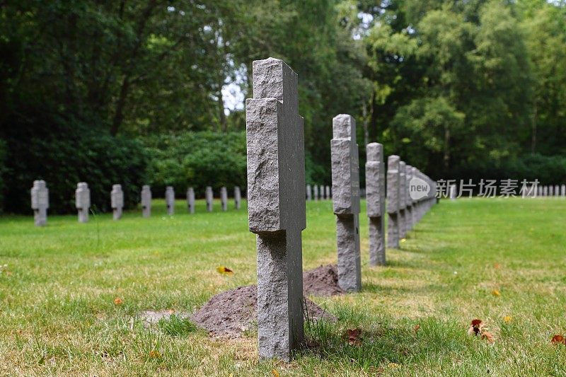 德国二战难民墓地在Oksb?l,丹麦
