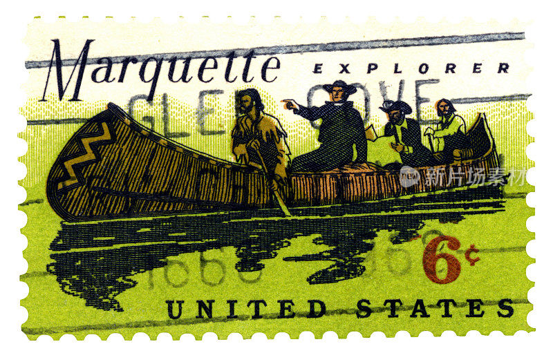 马奎特探险家邮票