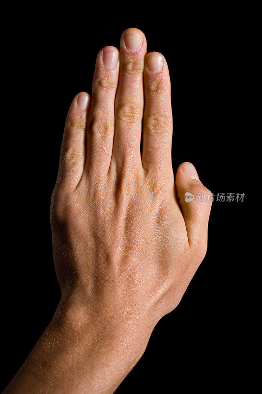 人的手，五个手指