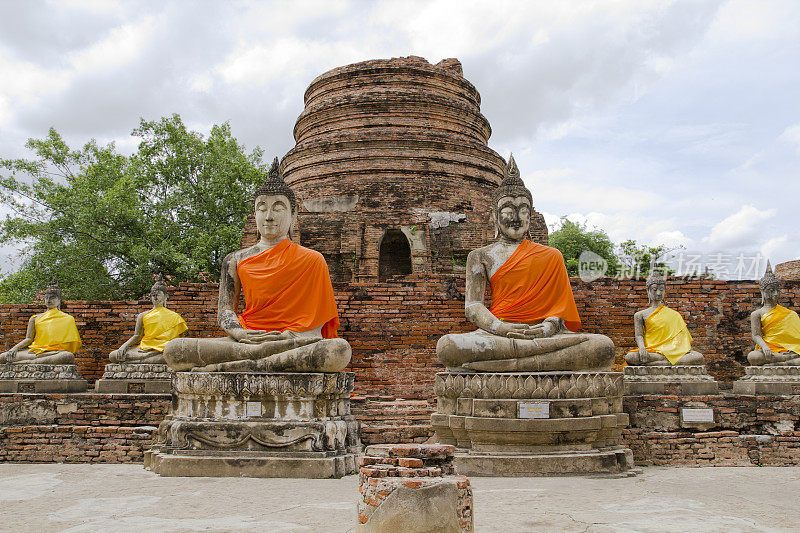 在泰国曼谷附近的大城府寺寺