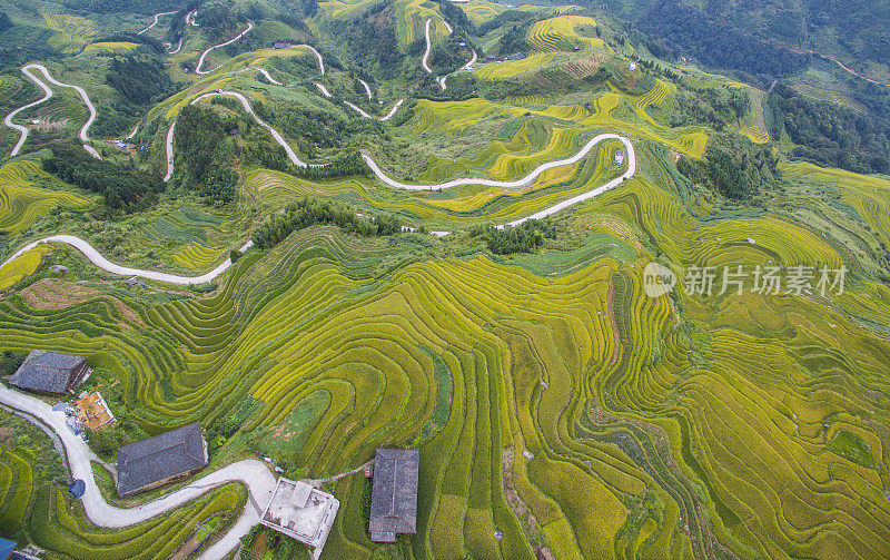 空中龙脊梯田