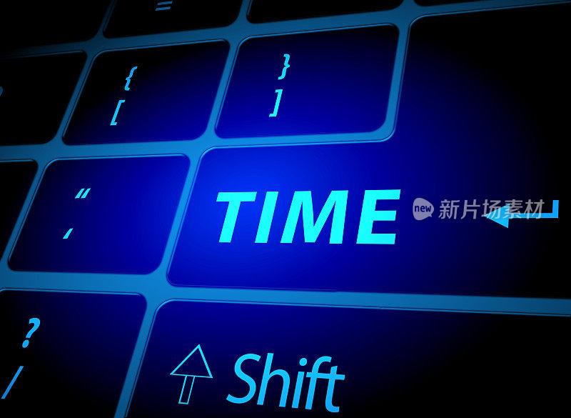 电脑键盘上的时间按钮