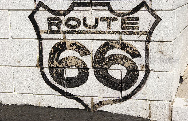 66号公路标志，怀旧，垃圾摇滚，公路旅行