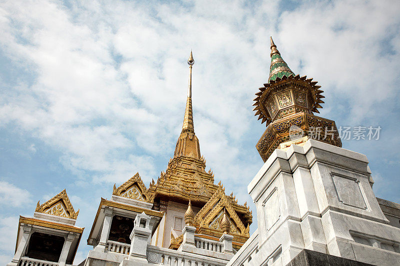 泰国曼谷佛教寺庙的建筑细节