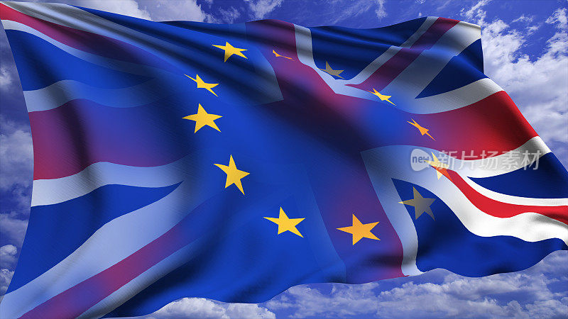 英国向欧盟国旗过渡