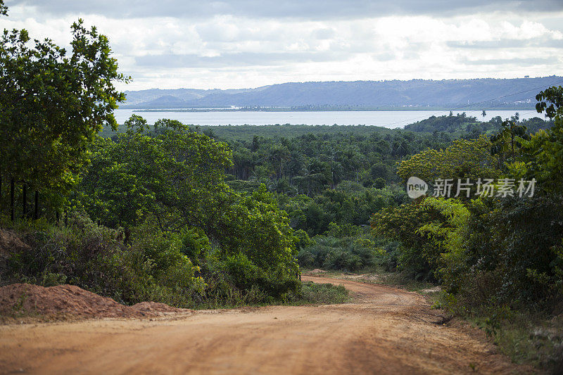 巴西内陆巴伊亚州的土路