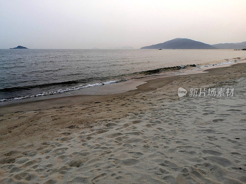 张香港大屿山沙湾泳滩