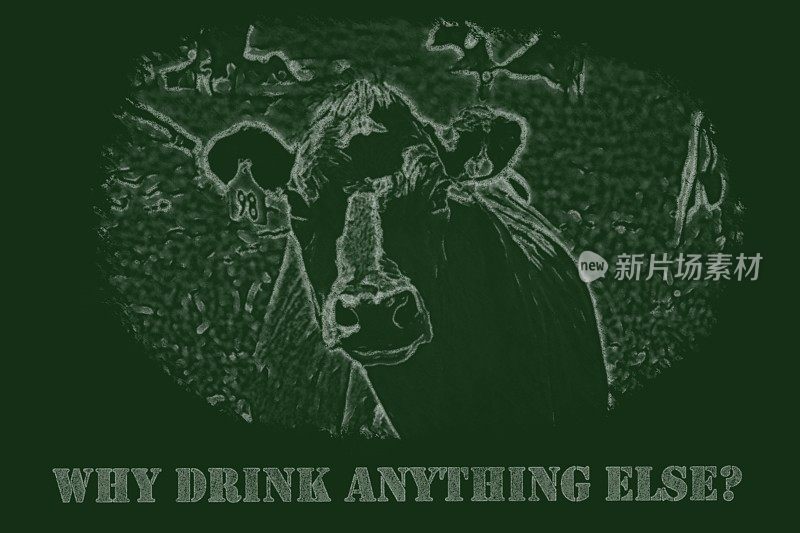 黑板-牛-为什么喝其他东西?