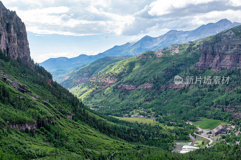 落基山脉美丽的山景