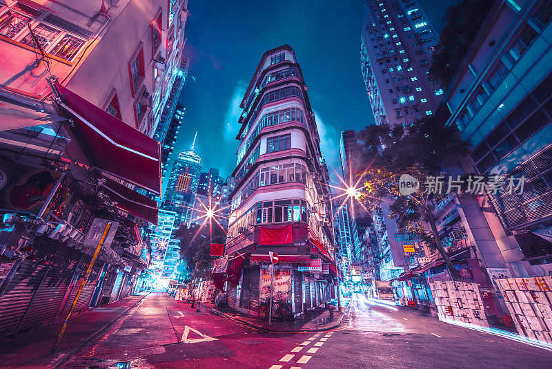 香港湾仔的夜街