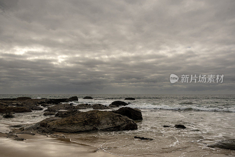 加州海岸的海景