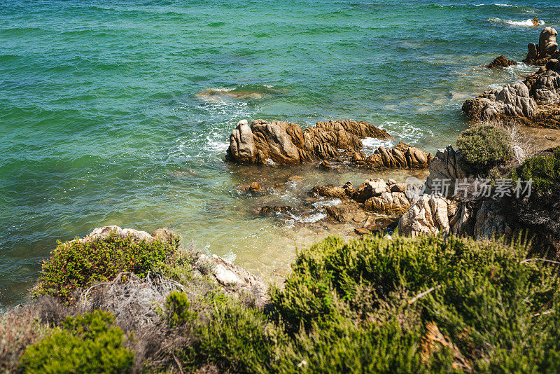 美丽的夏日海景。希腊的夏天。