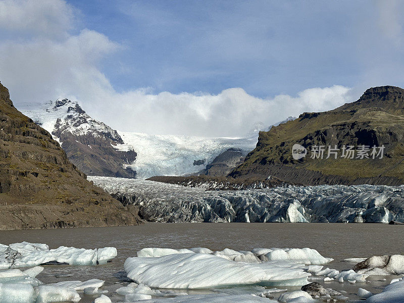 Svínafellsjökull冰岛冰川