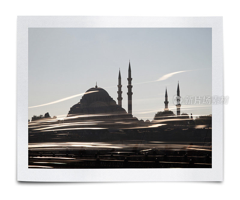苏莱曼尼耶清真寺照片(剪辑路径)