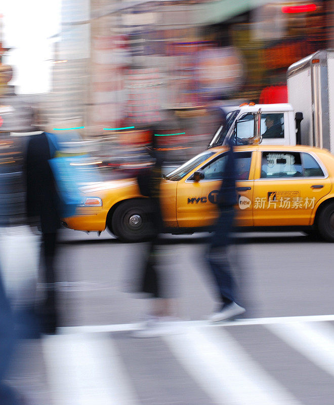 纽约市，曼哈顿美国出租车公司