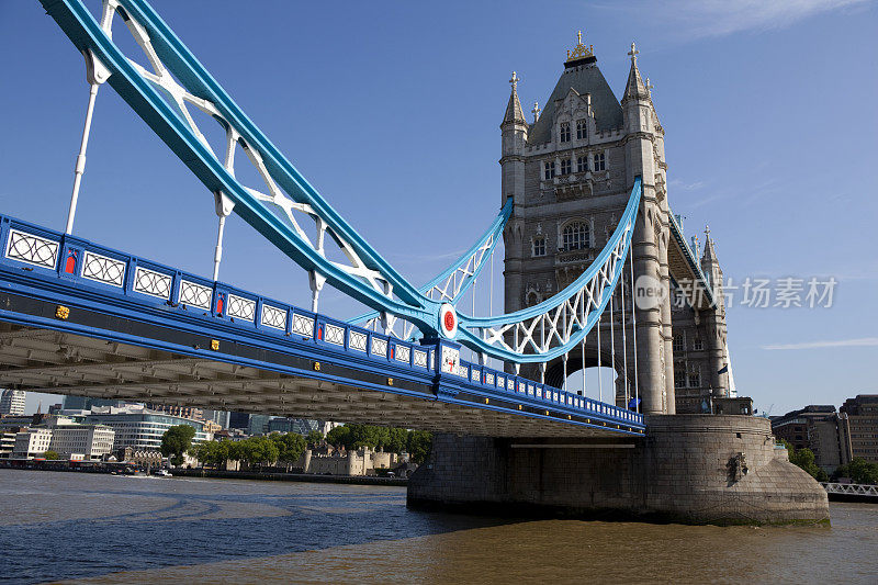 伦敦塔桥和泰晤士河