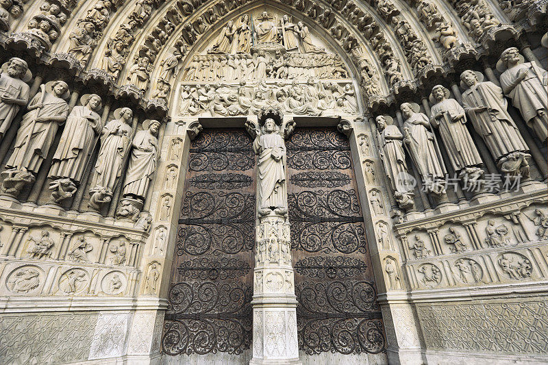 巴黎圣母院的大门