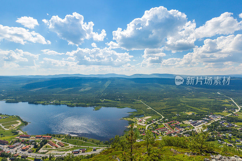 瑞典山湖景观