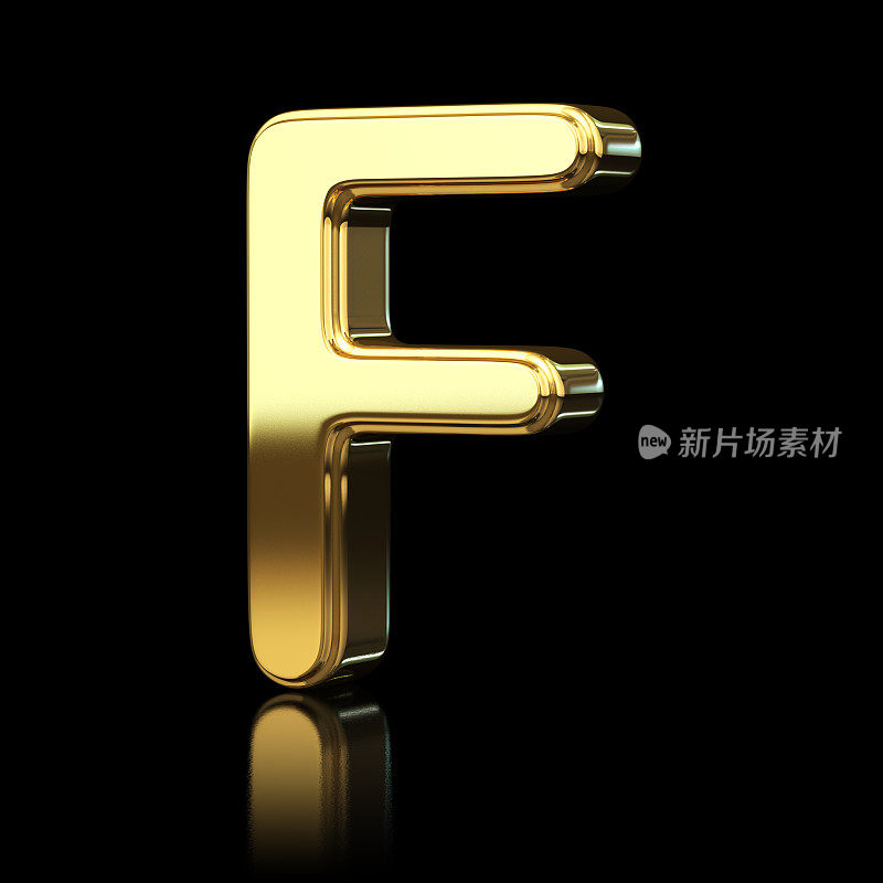 金字母F