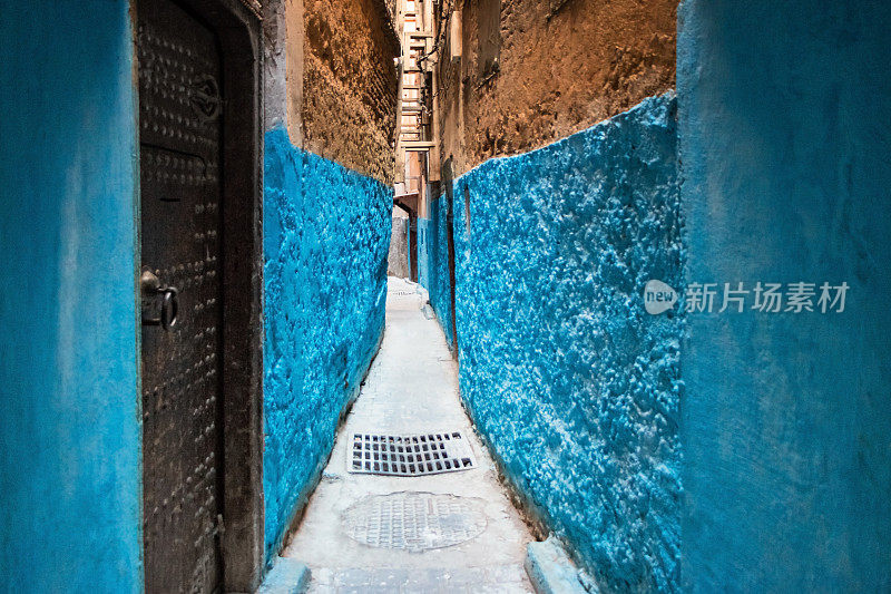 老城非斯摩洛哥的小巷