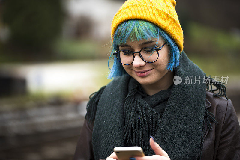 时髦女孩的短信