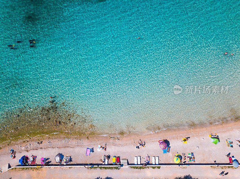 海岸线鸟瞰图