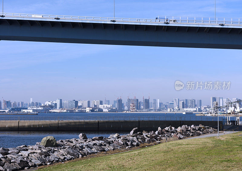 东京门大桥和东京湾地区