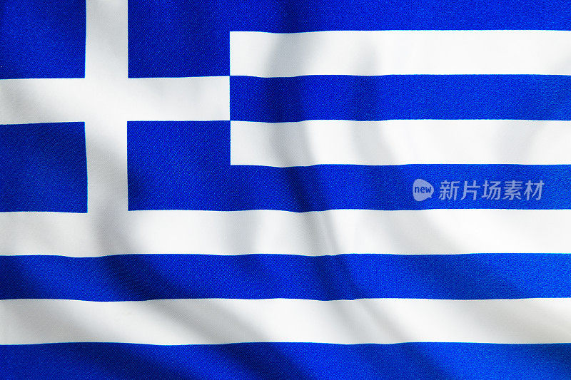 全面框架挥舞希腊国旗