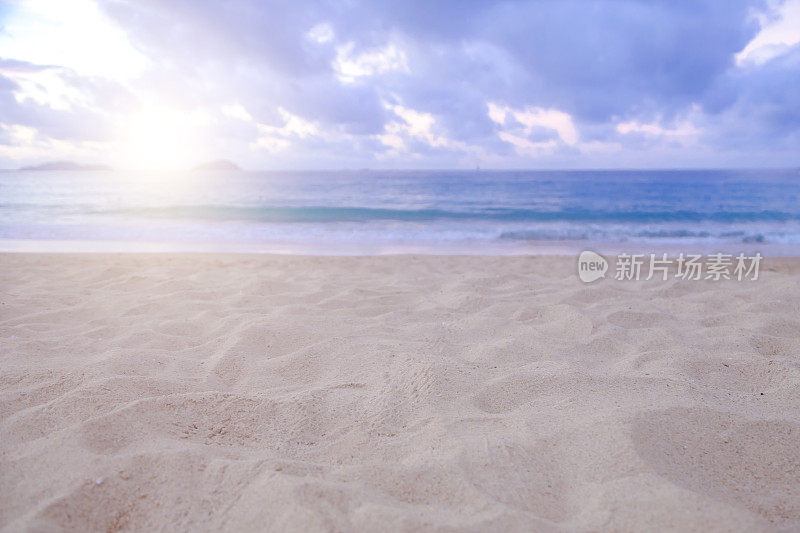 夏日海滩和大海