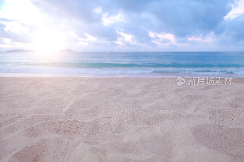 夏日海滩和大海