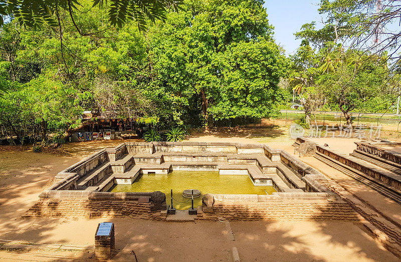 皇家池塘，Polonnaruwa，斯里兰卡