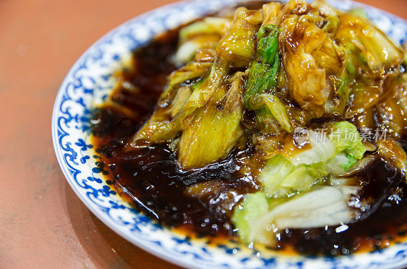 中国菜:蚝油生菜
