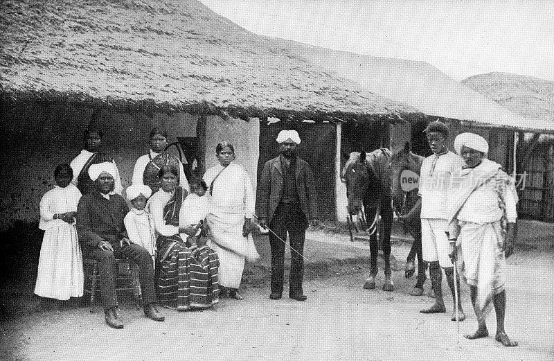 南非夸祖鲁-纳塔尔省Umzinto的印度家庭——19世纪