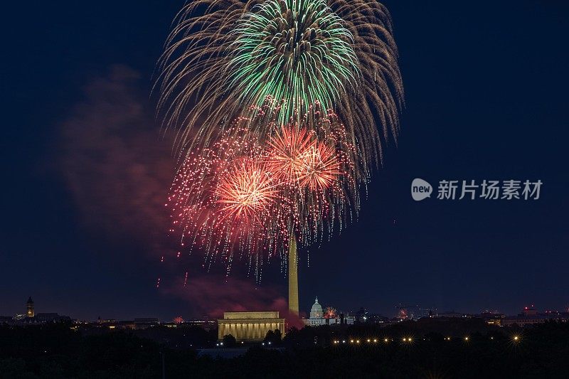 7月4日独立日庆典上的烟花