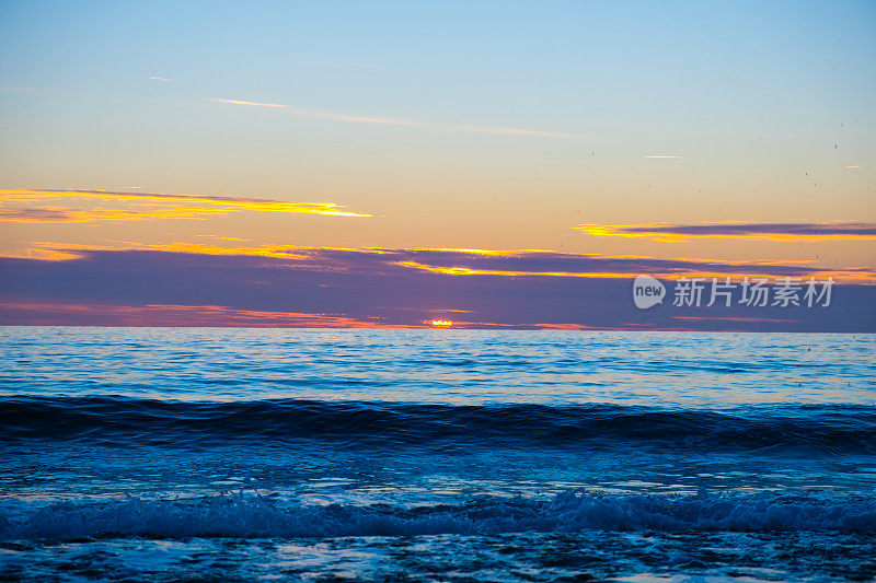 海上日落