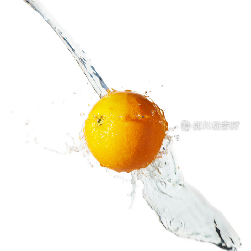 这是一个干净的橘子!