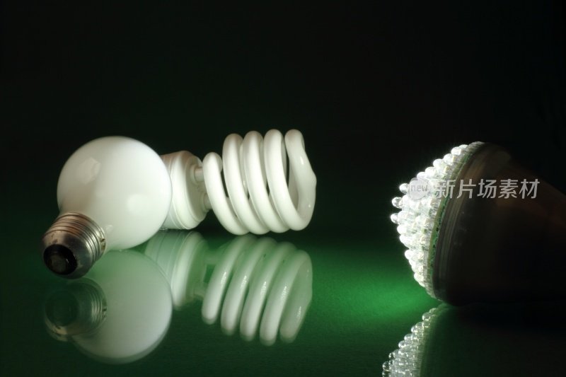 绿色能源LED灯泡水平