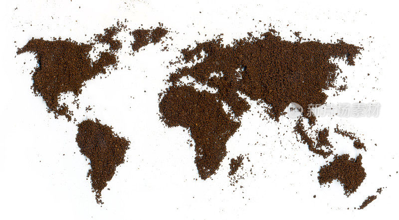 世界咖啡粉地图