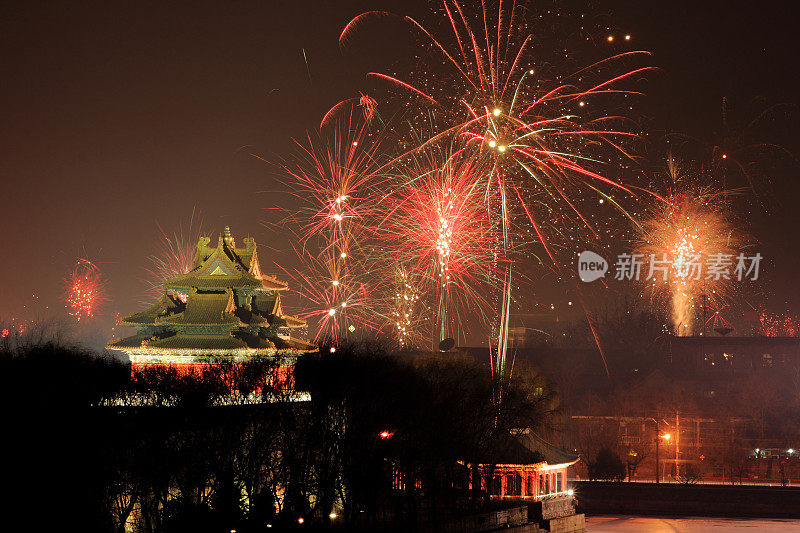 在中国北京紫禁城新年快乐