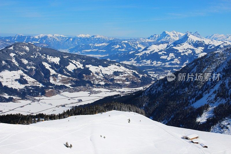奥地利基茨比勒阿尔彭的威斯特多夫滑雪场