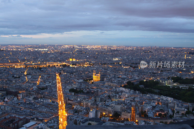 法国巴黎夜景